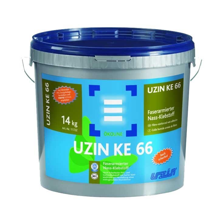 Дисперсионный клей для ПВХ UZIN KE66 14 кг Дисперсионный клей для ПВХ UZIN KE66 14 кг
